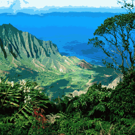 Art galleries and boutiques in Hanapepe, Kauai