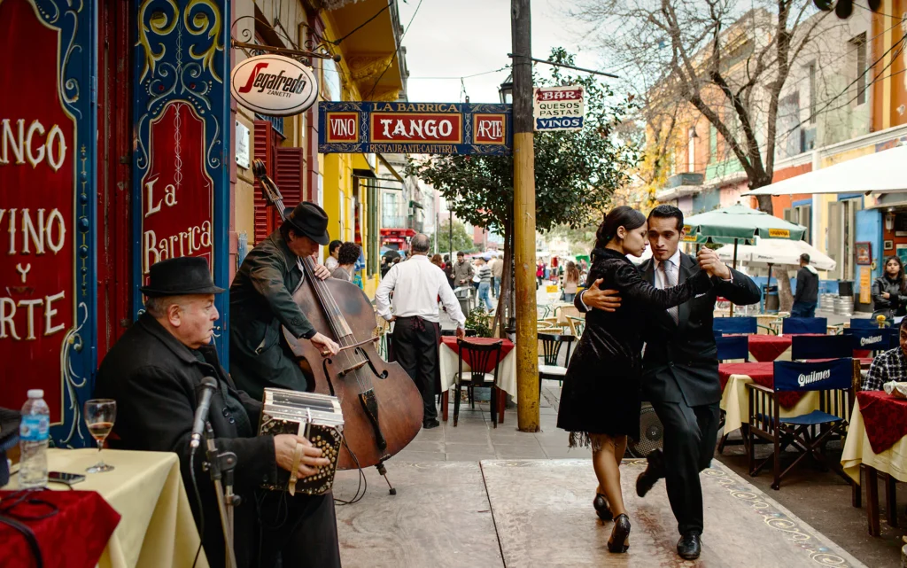 Tango Dance in La Boca, Argentina