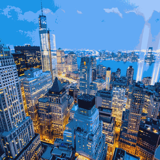 New York City Skyline at Dusk