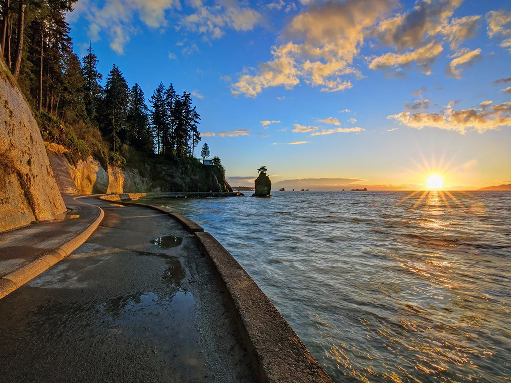 Nature trails in Stanley Park