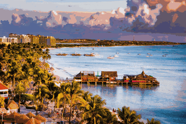 Caribbean Adventures Kiteboarding In Aruba Palm Beach
