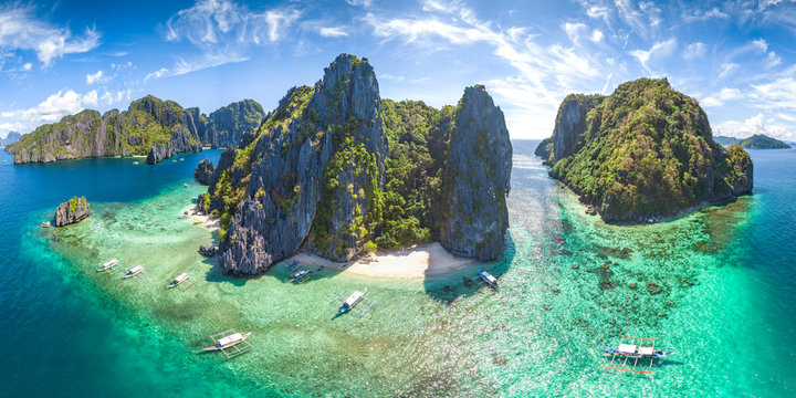 El Nido views with lagoons