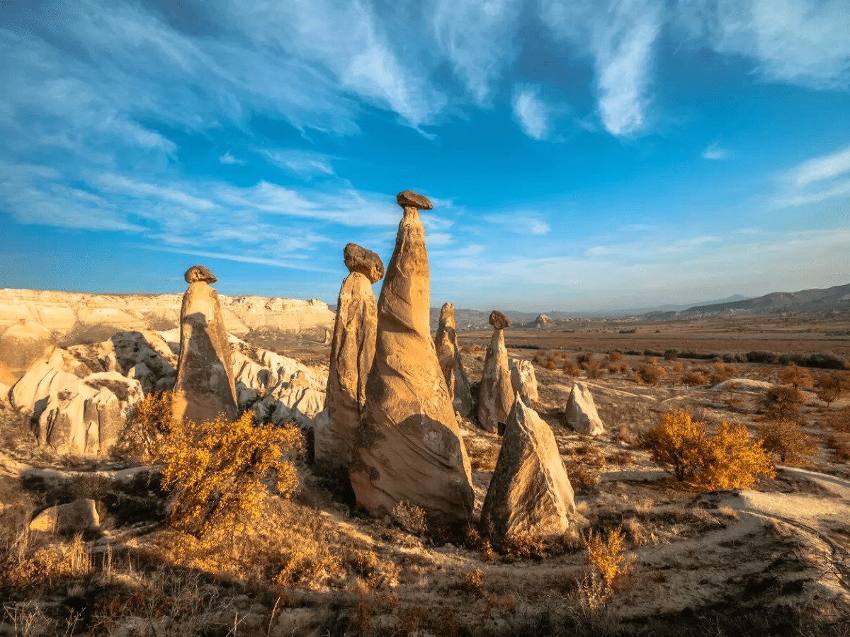 Breathtaking views from a hot air balloon in Cappadocia