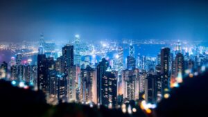 Skyscrapers in Hong Kong