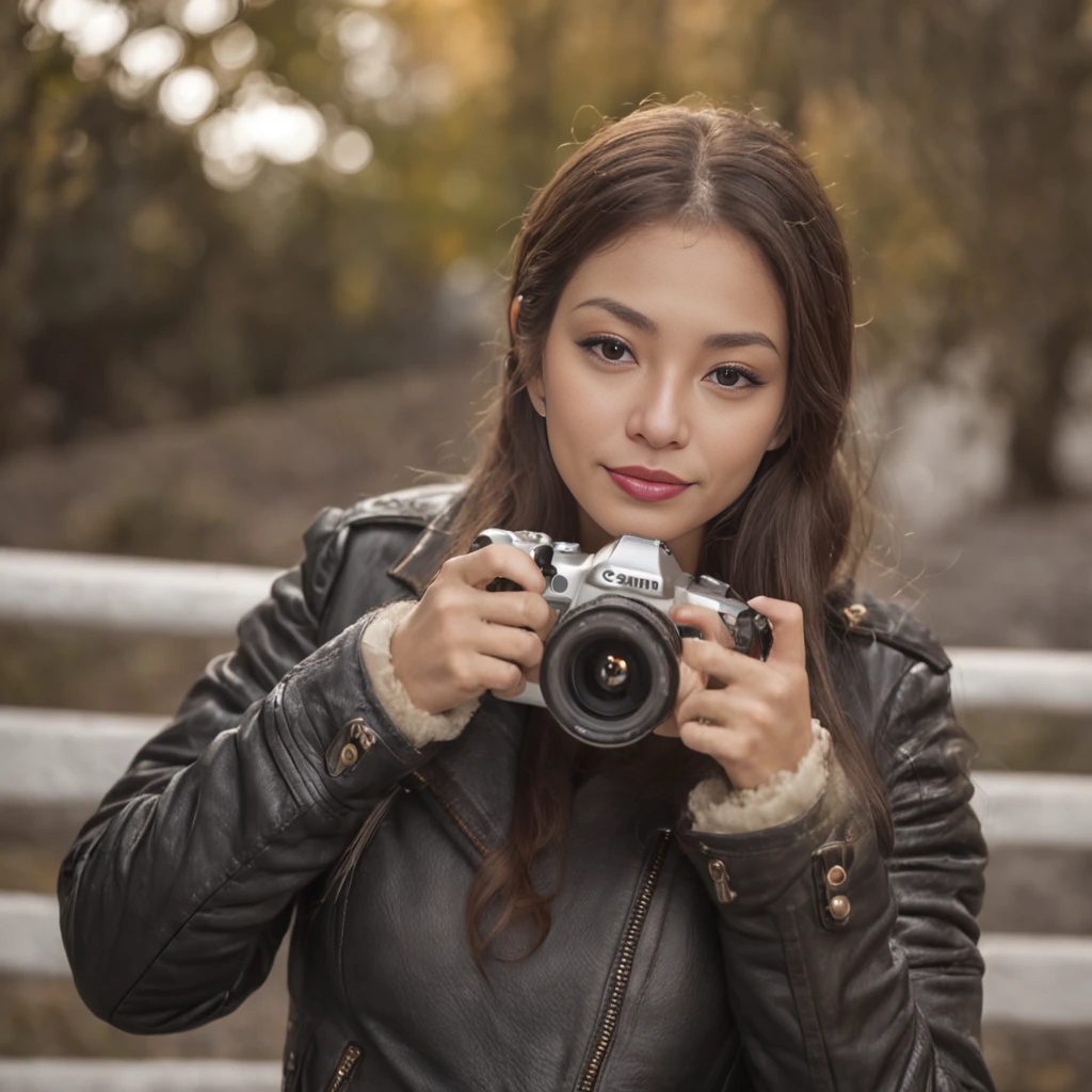 A serene landscape captured by a joyful photographer