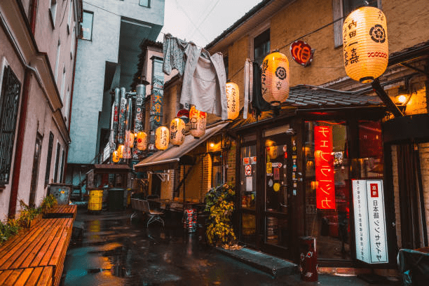 A traveler confused by a menu in a foreign language