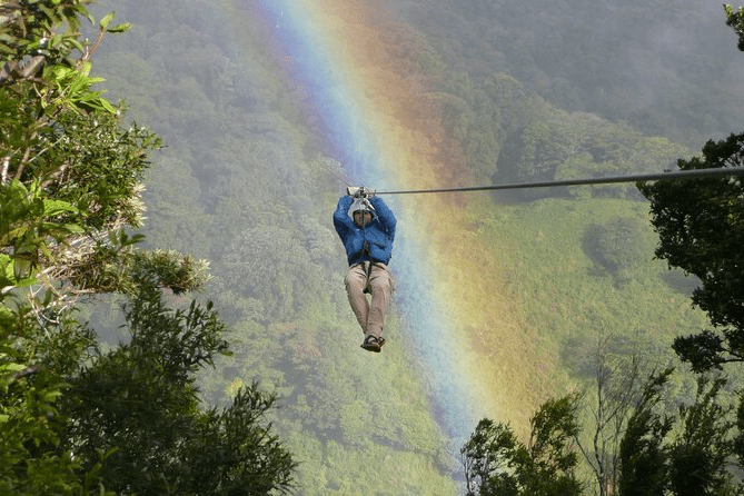 Adventurous zip-lining in Costa Rica