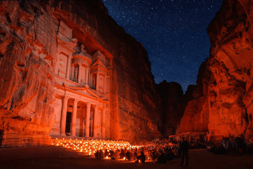 Middle Eastern Marvels Exploring The Wonders Of Petra By Night 4