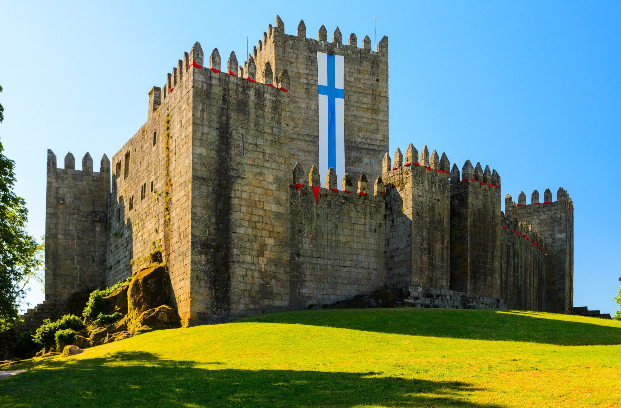 The majestic Guimarães Castle in Portugal
